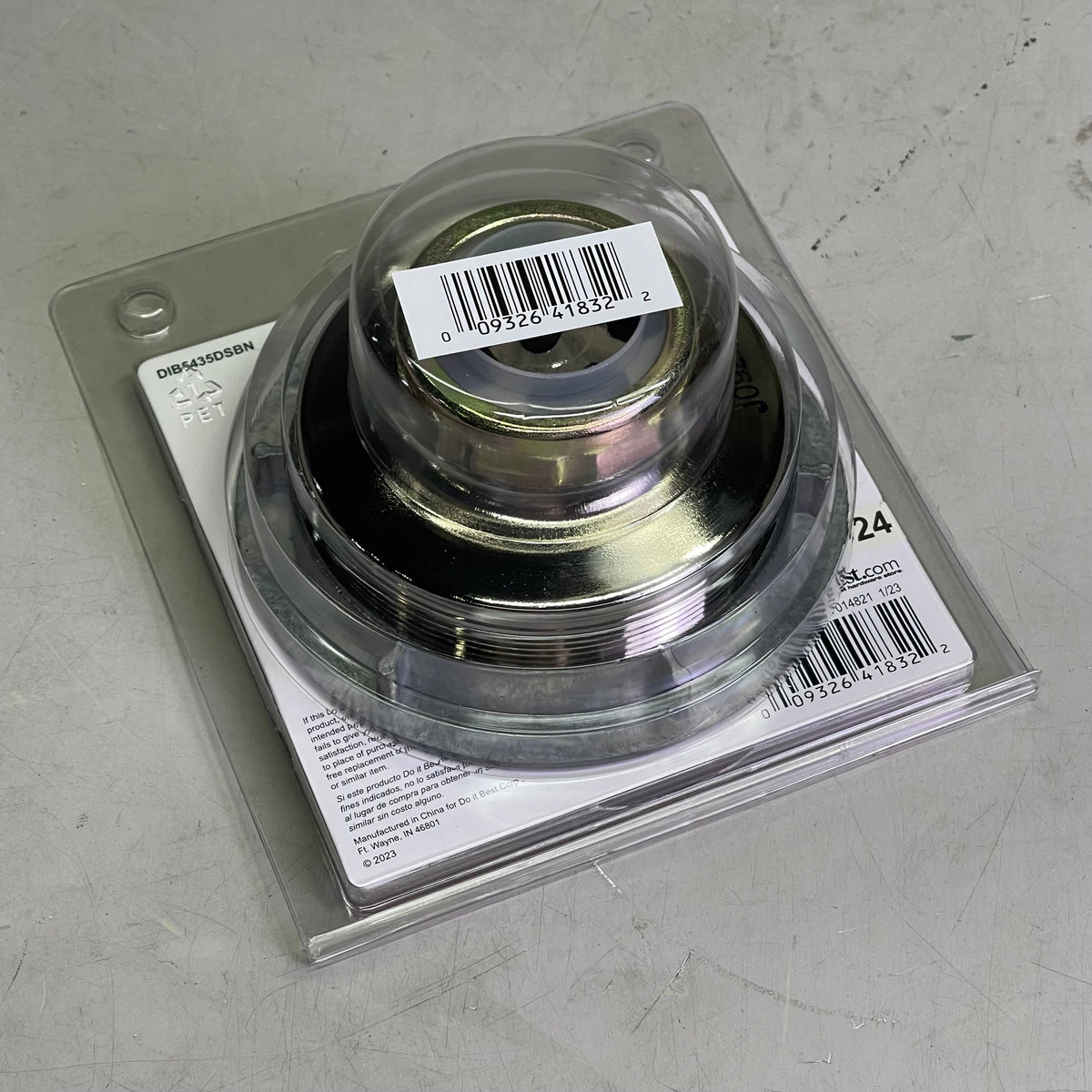 DO IT BEST Solid Brass Strainer 3-1/2" Dia Brushed Nickel DIB5435DSBN 438976