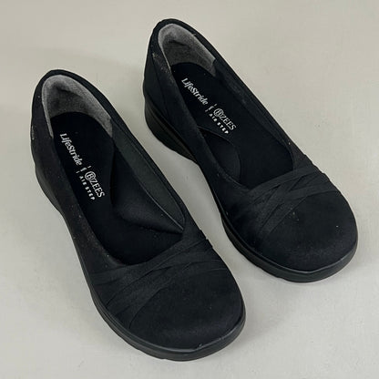 LIFESTRIDE Bzees Air Step Ballet Shoes Goody Women's 7 medium Black