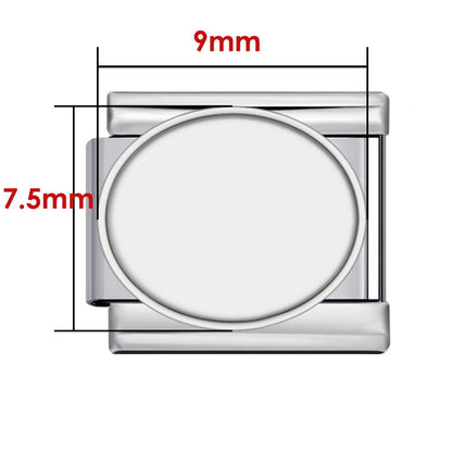 DIY Personalized Photo Picture Frame Making Titanium Steel Watch Band Chain Fashion Splicing Modular Bracelet