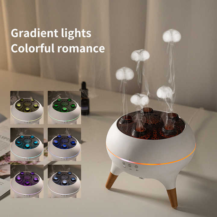 Spray HumidificadorElectric Night Light Air Humidifier With Remote Aromatherapy
