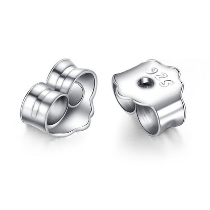 S925 sterling silver earrings fashionable earrings for women smooth cross earrings