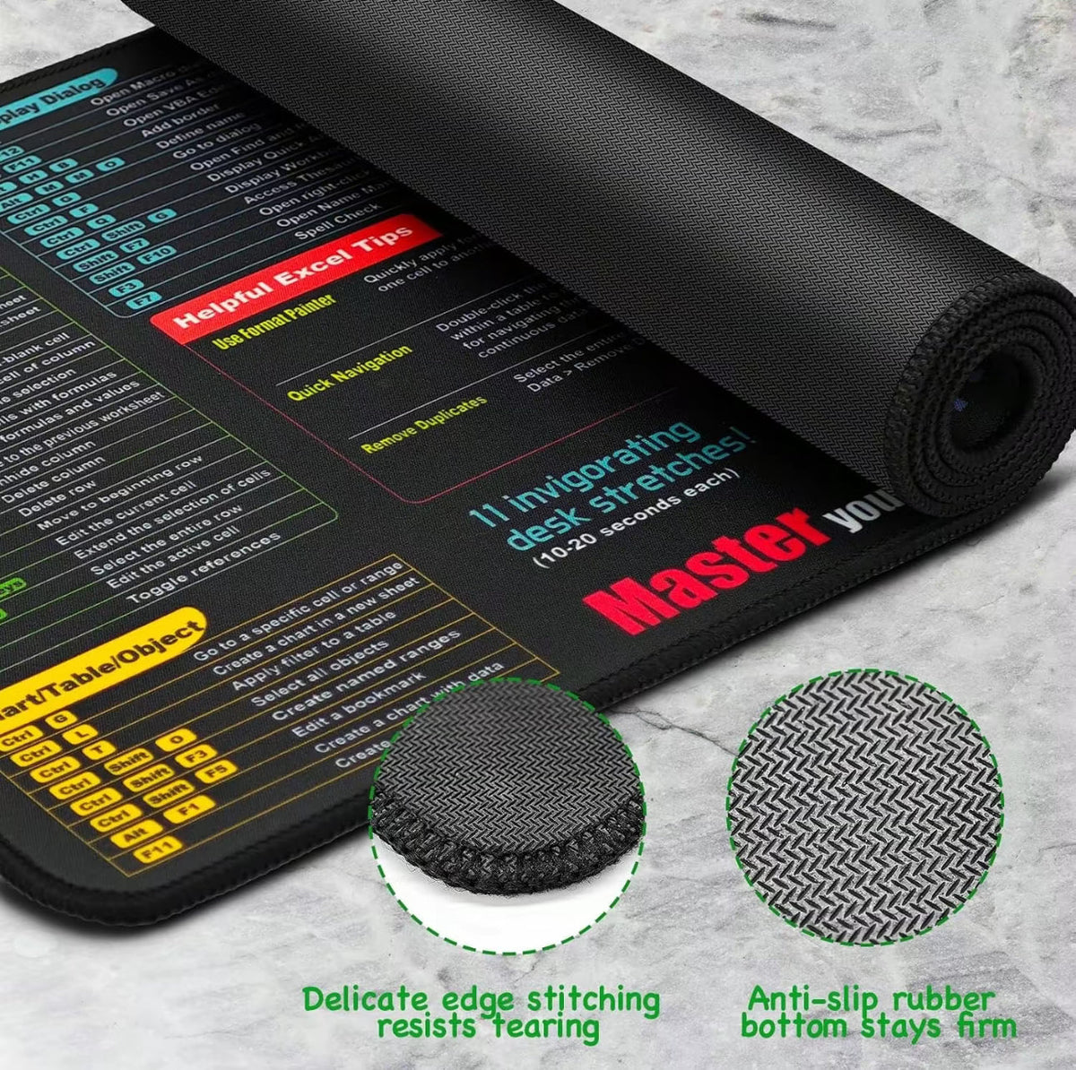 ExcelEase Desk Mat