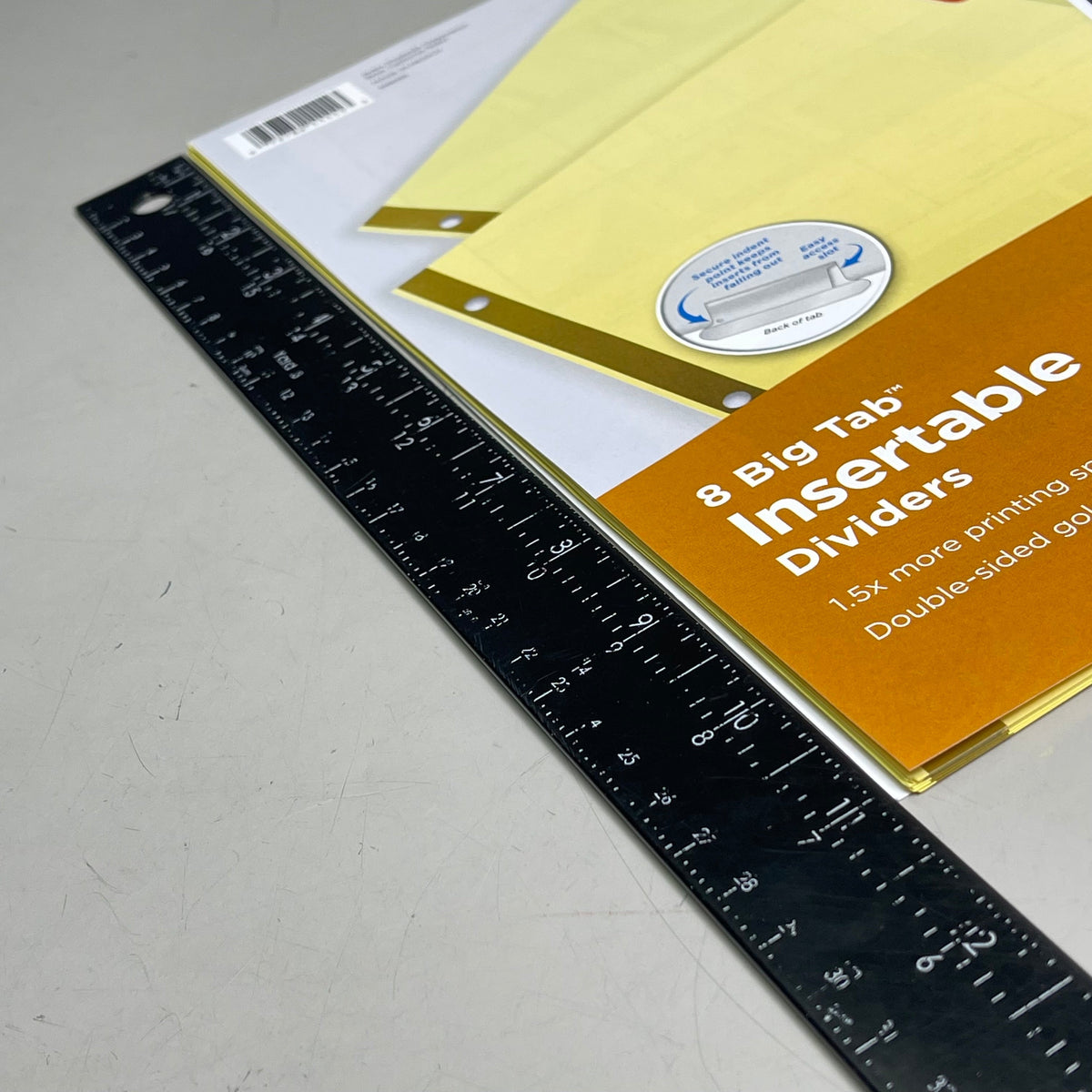 AVERY (12-PACK) Insertable Big Tab Dividers 3-Hole 8-Set Double-Sided Buff 11111