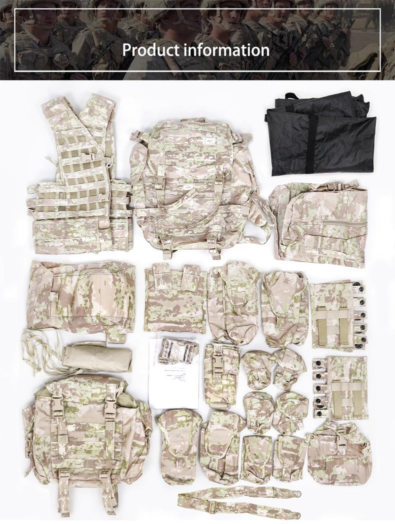 Cold War direct-purchased Russian military-issued 3rd-gen 6sh117 desert KSOR digital camo tactical vest