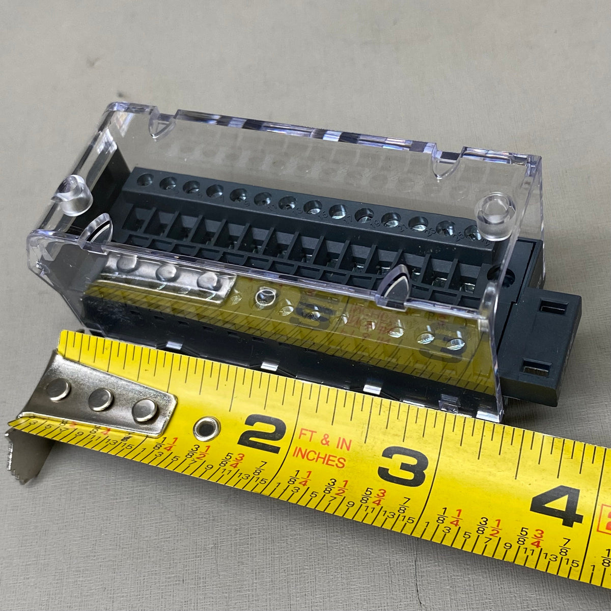 SCHNEIDER ELECTRIC Caged Terminal Strip 4"x2"x2" Black BMXFTB2800