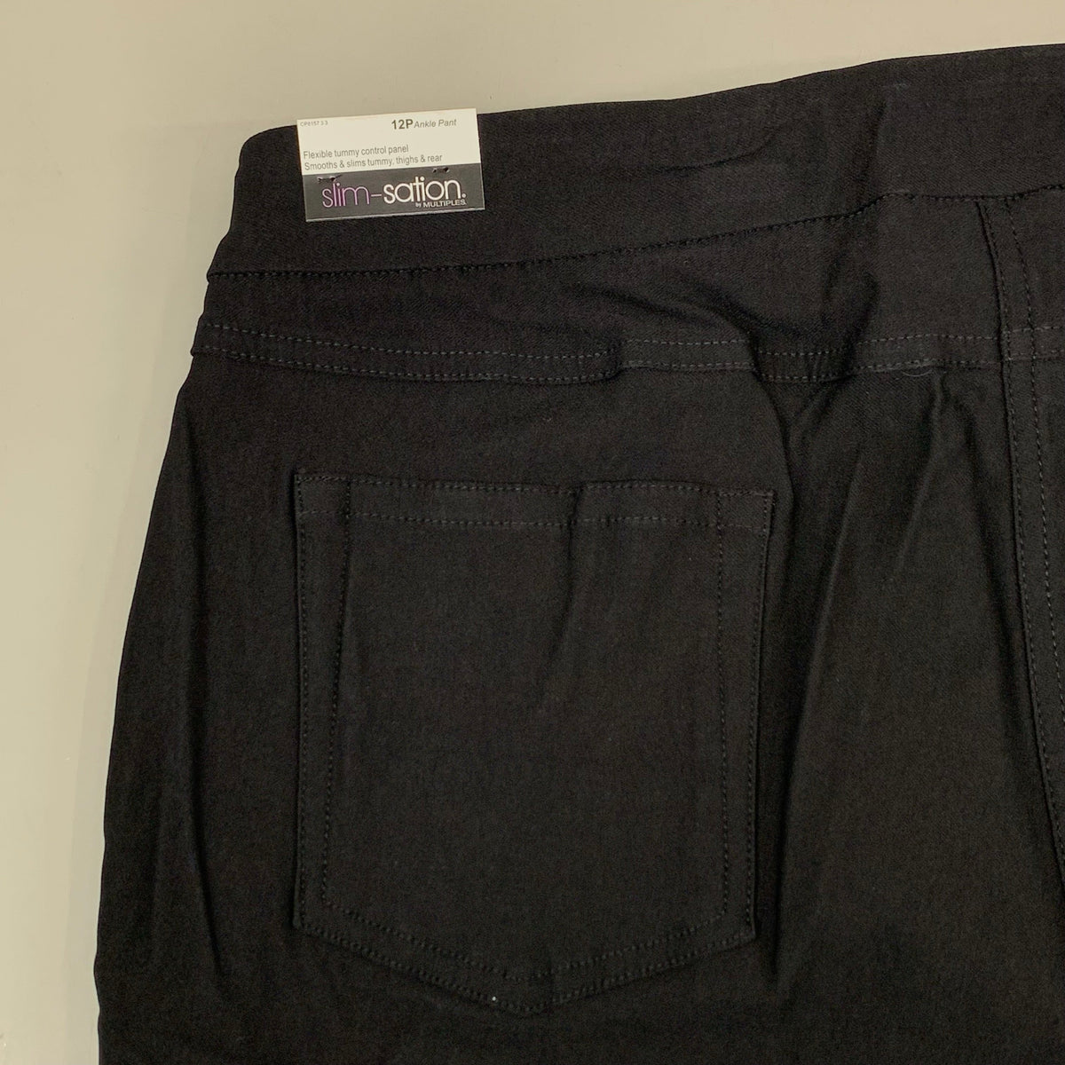 MULTIPLES Ankle Pants Petite Women's Sz 12P Black