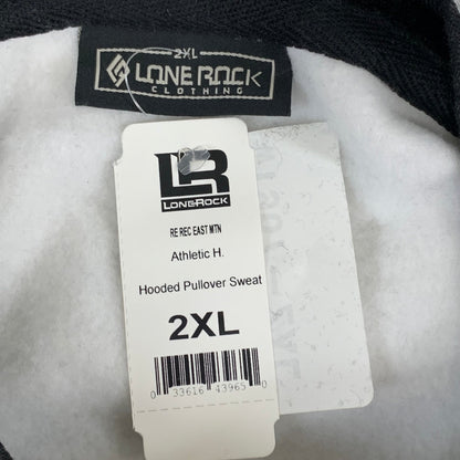 LONEROCK Helen Georgia Tie Hoodie Sz 2XL White/Grey