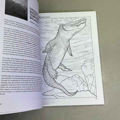 THE RETILES COLORING BOOK Science & Anatomy Paperback Coloring Activity Book