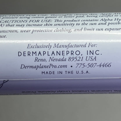 DERMAPLANE PRO AHA/BHA Skin Prep Solution Vegan & Cruelty Free 8 Fl Oz 6 M