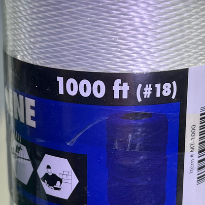 ROPE KING (2 PACK) Mason Line Twine Twisted Polyester 100' #18 White MT-1000