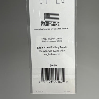 EAGLE CLAW (3 PACK) Versatile Bait Holder Snell Easy Rig Bronze #10 6pc 139-10