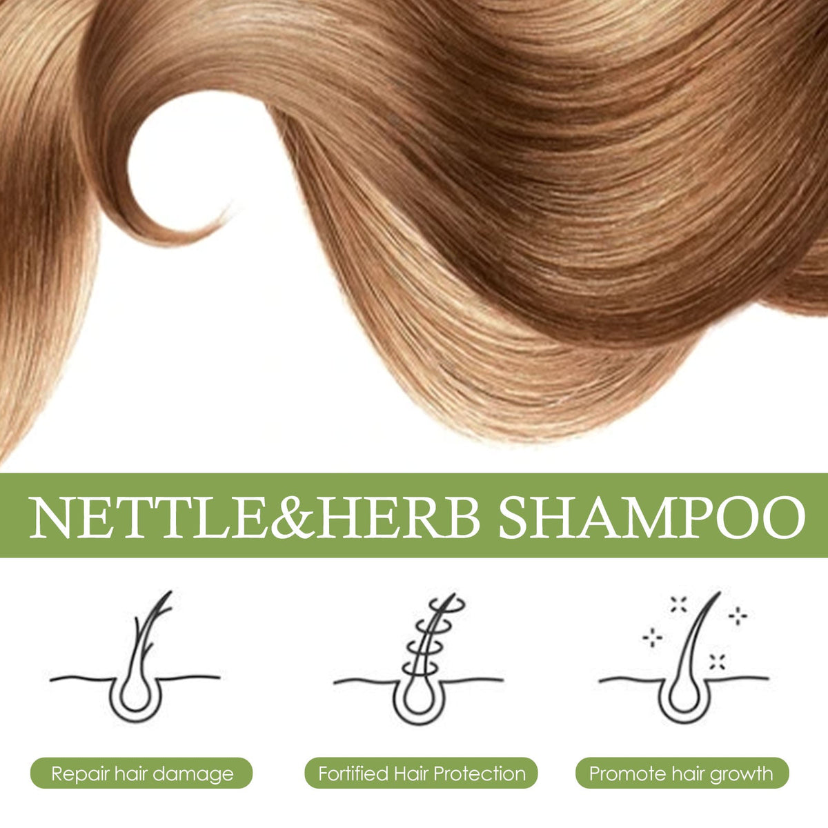 Herbal Shampoo Deeply Cleanses Scalp, Softens Hair, Moisturizes Hair Roots, And Strengthens Hair
