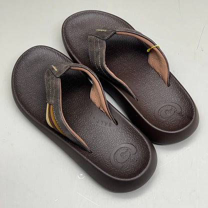 COBIAN Kandui Synthetic Leather Strap Men's Sz 8, EU 40 Chocolate KAN25-2011-8