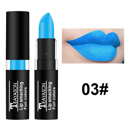 Lipstick White Nude Vampire Olive Green Black Purple Halloween Creative Makeup Retro