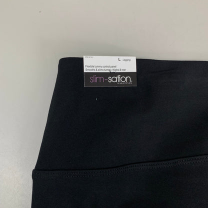 MULTIPLES Legging Petite Women's Sz L Black M9031P