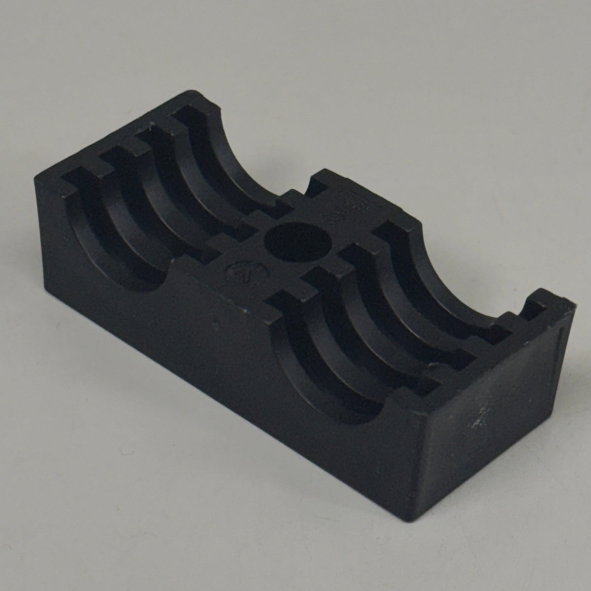 STAUFF (25 PACK) Clamp Body Sz 3D O19mm Twin Series Polypropylene 319/19-PP-BK