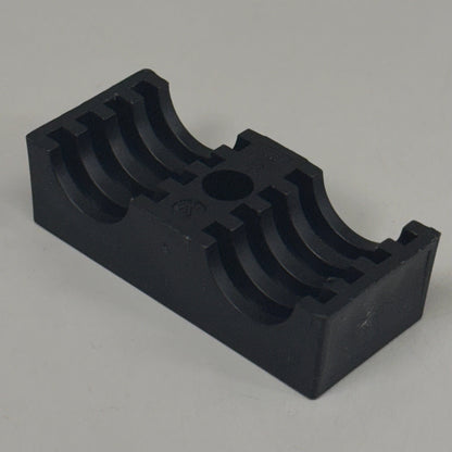STAUFF (25 PACK) Clamp Body Sz 3D O19mm Twin Series Polypropylene 319/19-PP-BK