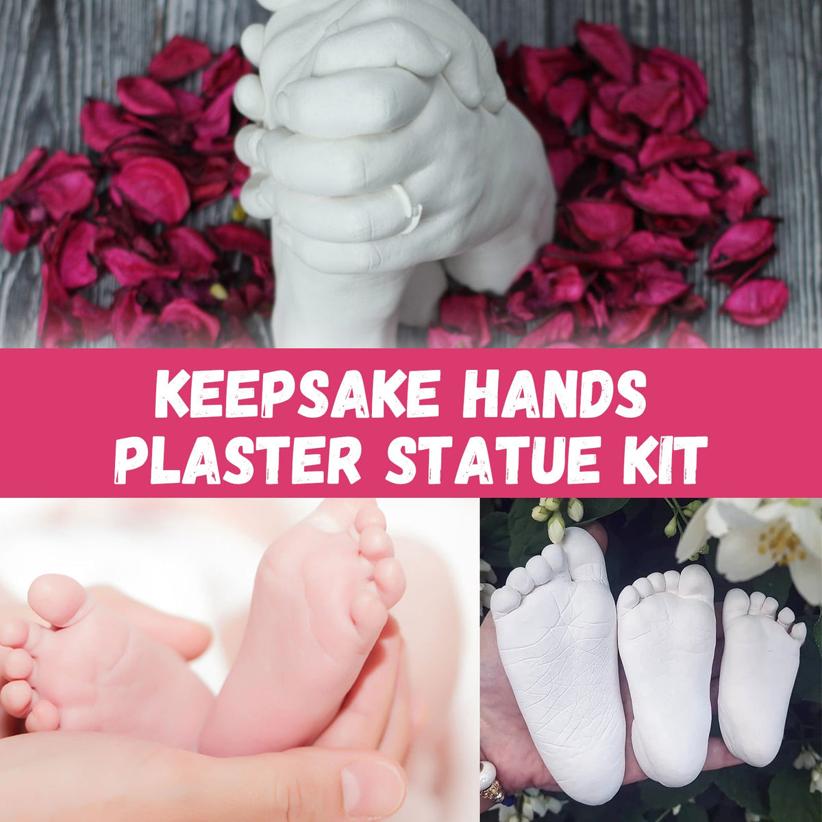 Hand Casting Kit, Three-Dimensional Hand Model Plaster Clone Model Homemade Commemorative Gift Crafts