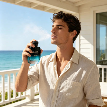 Rasasi Hawas Malibu Men’s EDP – Fresh Citrus Marine, 3.4 fl oz / 100 ml