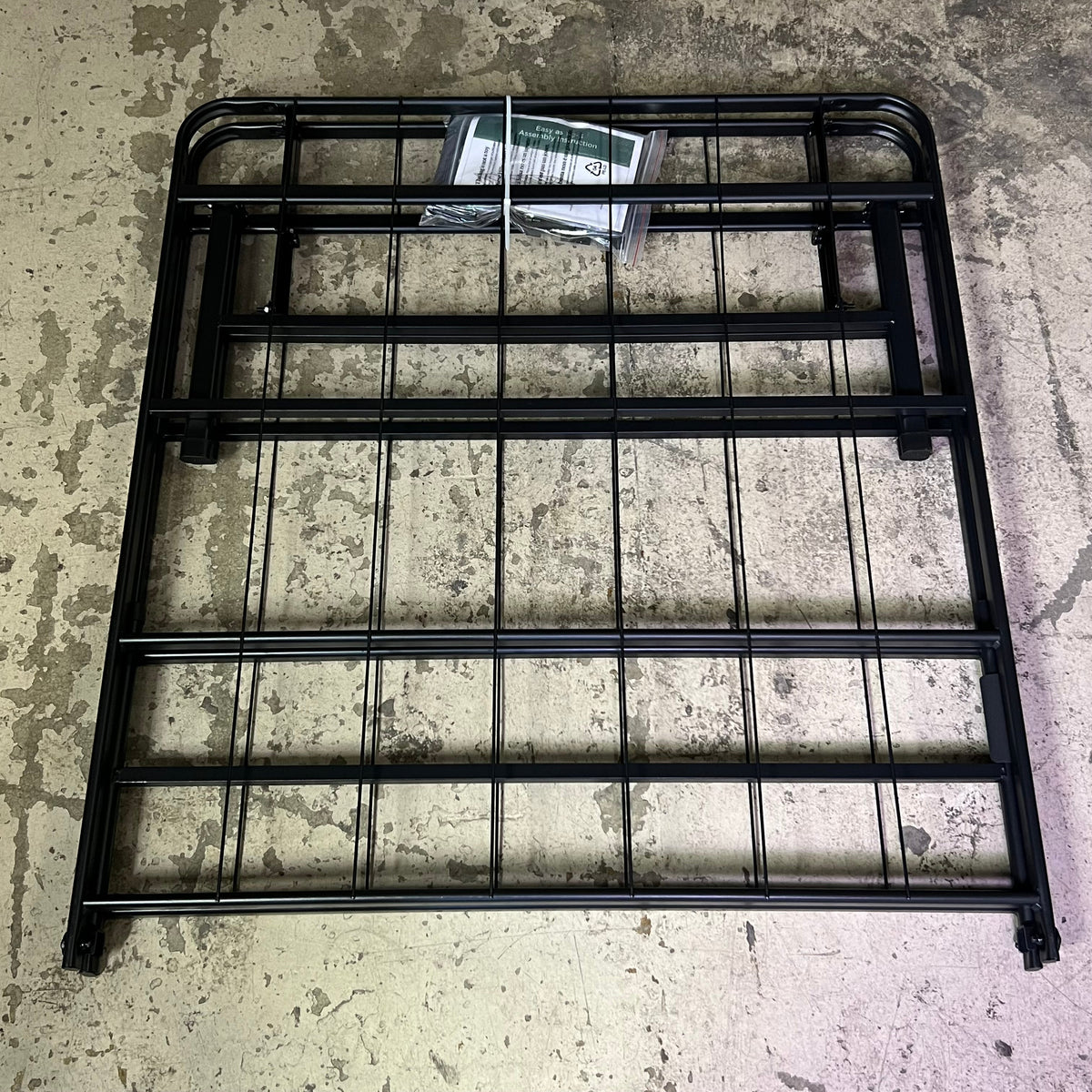 SLEEPYS Raised Metal Bed Frame Sz King, Black CHS90208