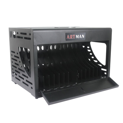 16 Bay Charging Cabinet for Laptop Chromebook Locking Charging Station-BLACK