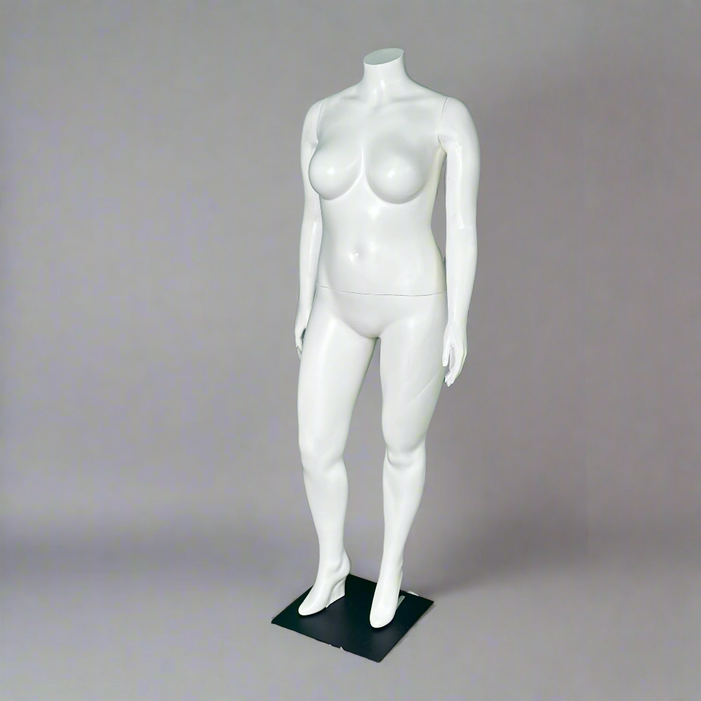 Realistic High-Quality Full-Body Female Mannequin "Natalie.4, Pose I" White VM0734