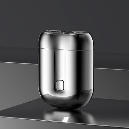 USB rechargeable electric washable shaver, men's dual blade mini travel portable shaver
