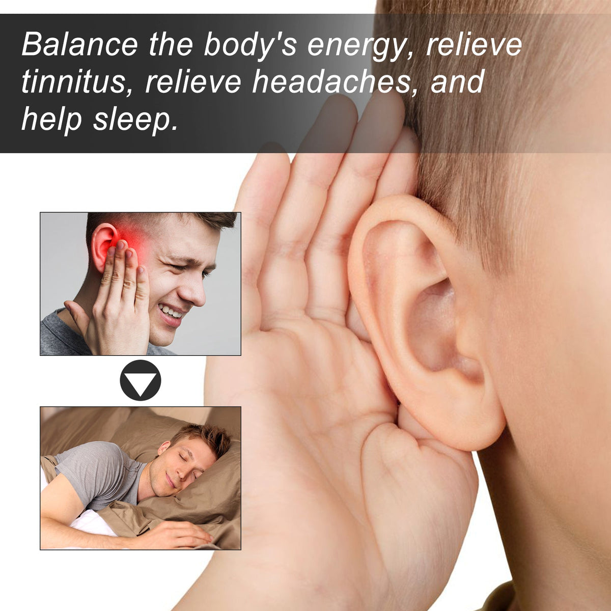 Black Truffle Tinnitus Ear Pads Clean Earwax For Tinnitus And Relieve Discomfort From Blocked Inner Ears