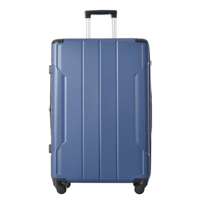 Hardshell Luggage Sets 3 Pcs Spinner Suitcase with TSA Lock Lightweight 20''24''28'' Blue + ABS