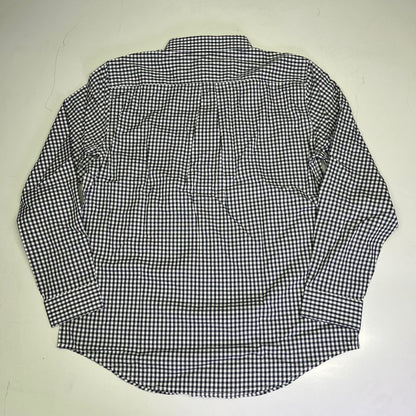 DOCKERS Signature Stain Defender Button Up Shirt Men's Sz L Navy Blue A42520010