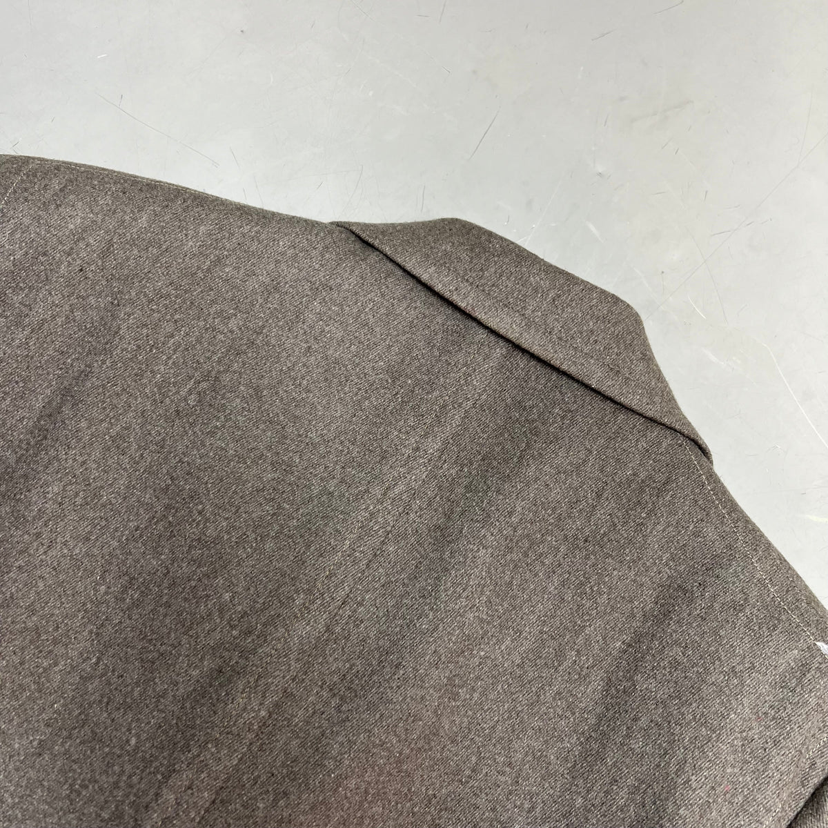 PHIL'S ASTORIA Wool Trench Coat Made In USA Men's Sz M Heather Brown
