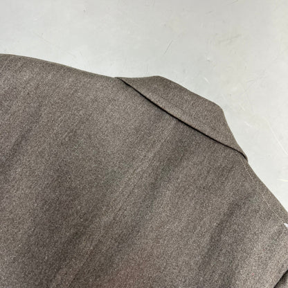 PHIL'S ASTORIA Wool Trench Coat Made In USA Men's Sz M Heather Brown