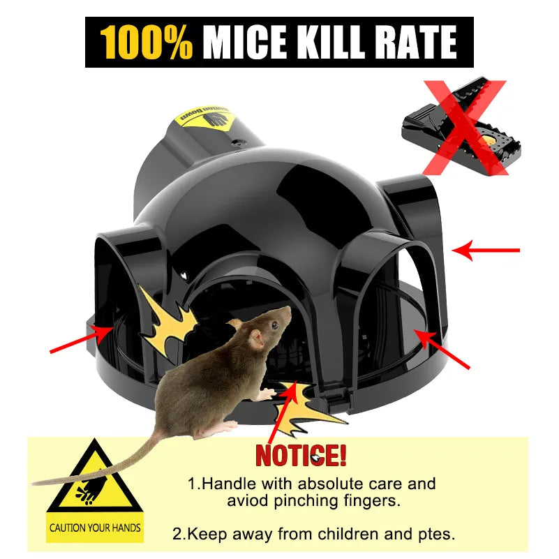 Strong Snap Mouse Rat Traps-High Sensitive Snap Big Plastic Mouse Trap Rodent Catcher