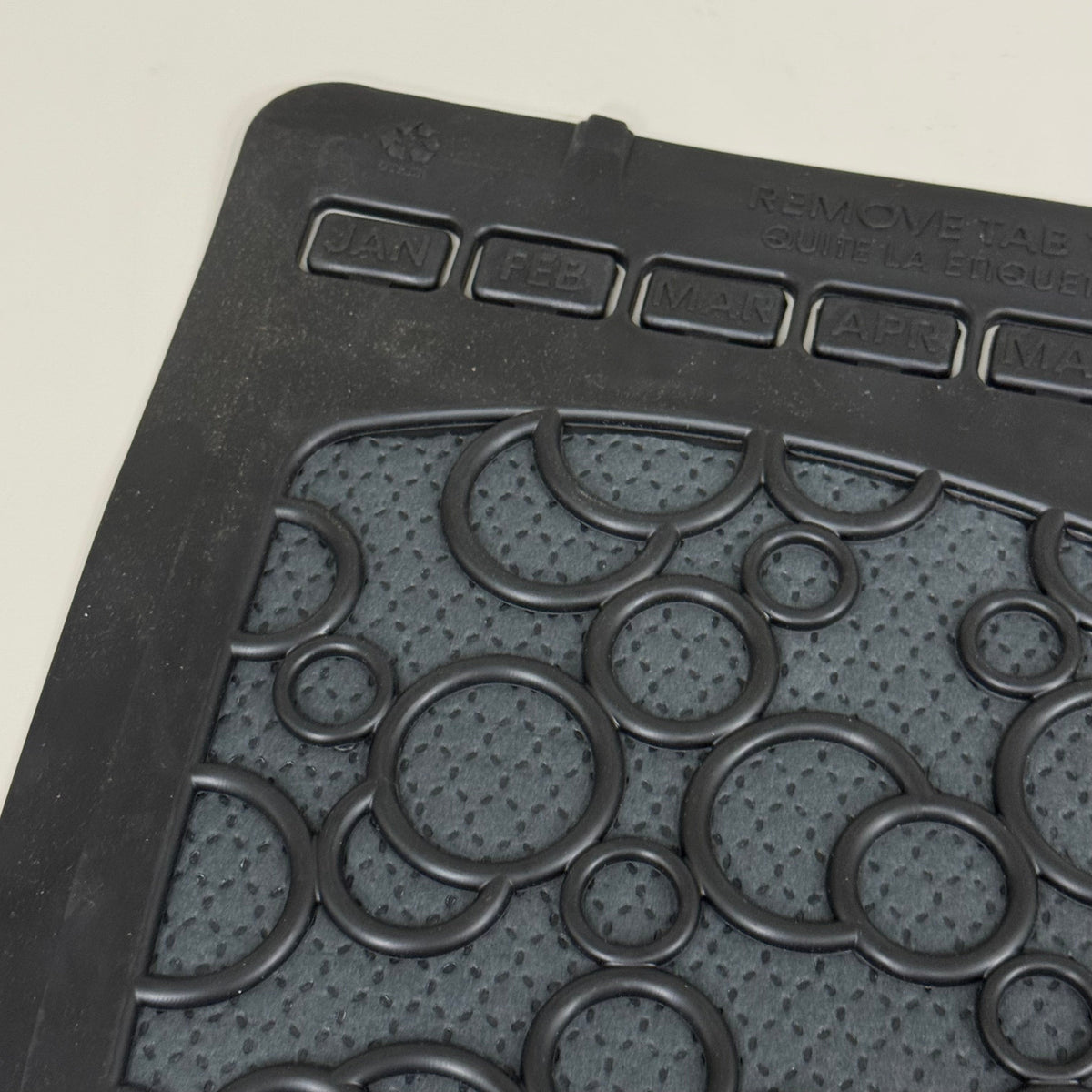 BOARDWALK (6 PACK)Urinal Mats 2.0 Include Month Markers for Replacing 17.5"x20"