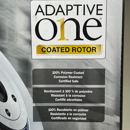 ADAPTIVE ONE Vented Cast Iron Polymer Coated Rotor for Ford Vehicles 880394CR