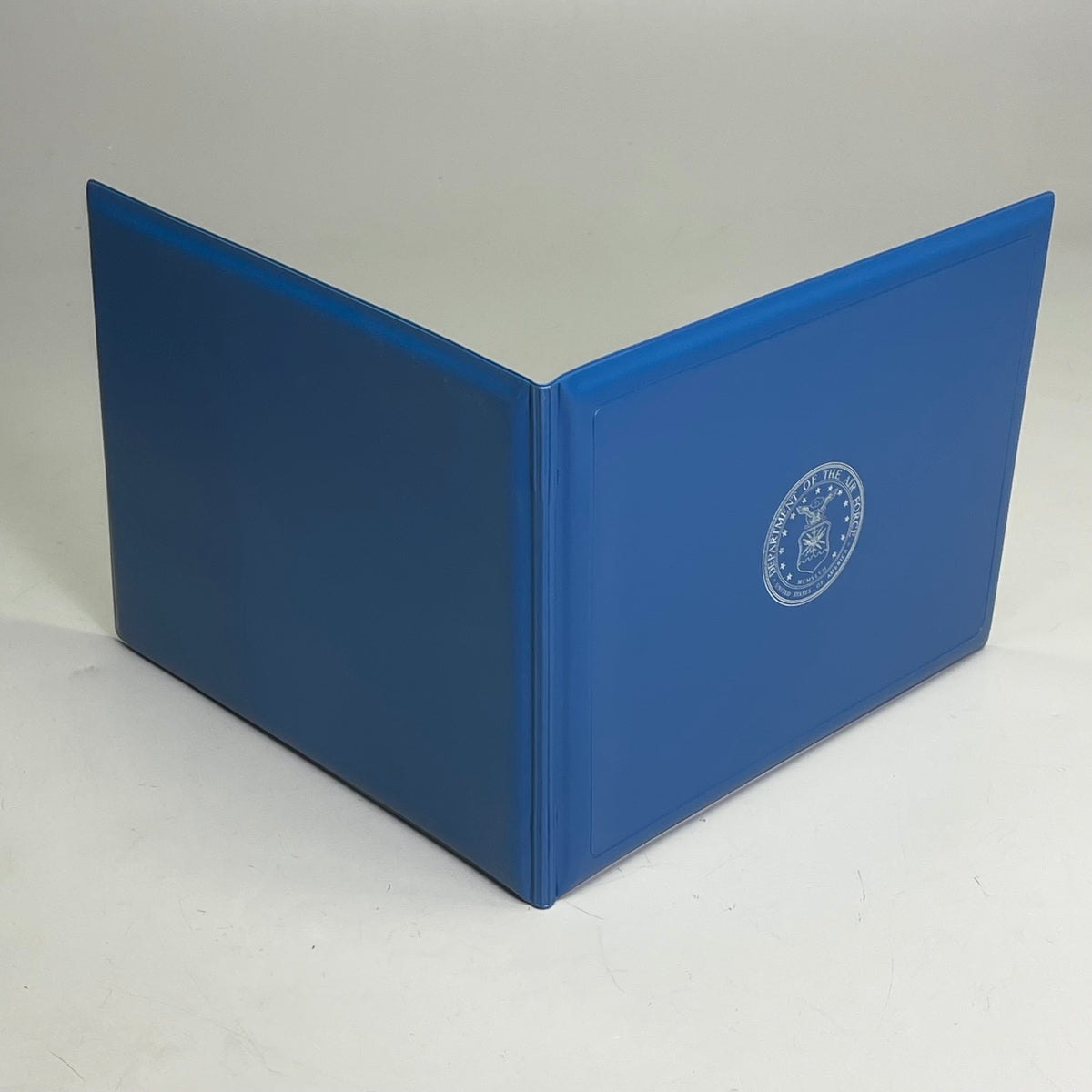 SKILCRAFT Air Force Award Certificate Binder Blue w/ Silver USAF Seal 12011