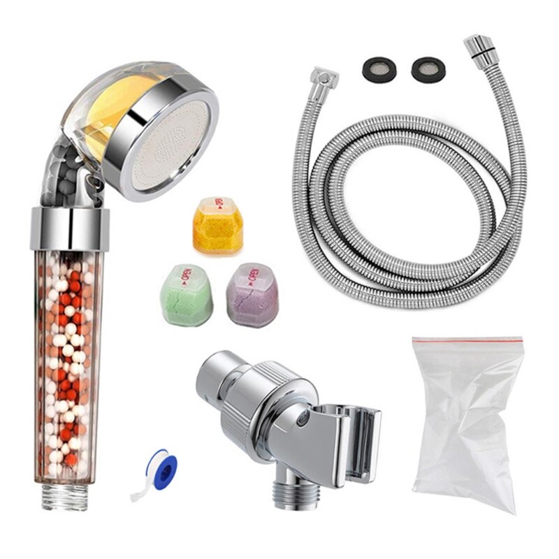 Fragrance Anion Shower Nozzle Set Adjustable Quick Connection Removable Sprinkler Basin Bathing Tub Fountain Home