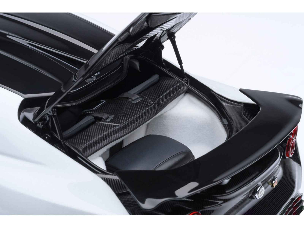 Nissan GT-R50 By ItalDesign Black and White Metallic 1/18 Model Car by Autoart
