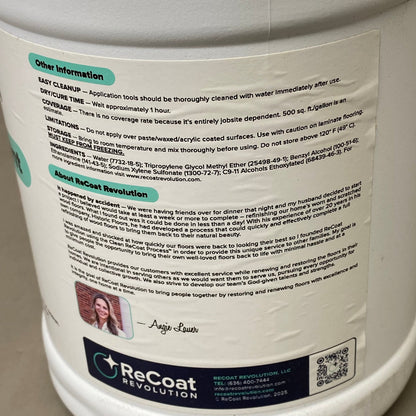 RECOAT REVOLUTION Dissolving Agent Step 1: Strip It 128 Fl oz/ 1 GAL