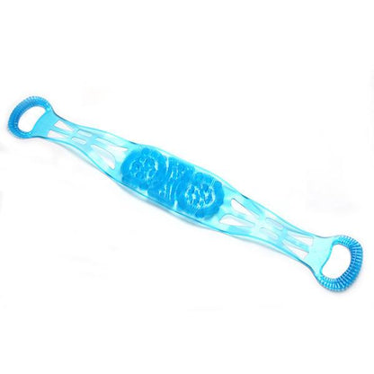 Silicone Dual Sided Back Scrubber Double Chopping Belt Scrubber Washer Bath Cleaning Tools