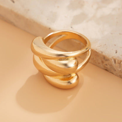 Punk style exaggerated irregular folds personalized winding fish tail bracelet Bracelet