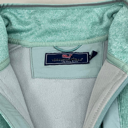 VINEYARD VINES Martha's Vineyard Men's Teal Green Half Zip Pullover Sz- L