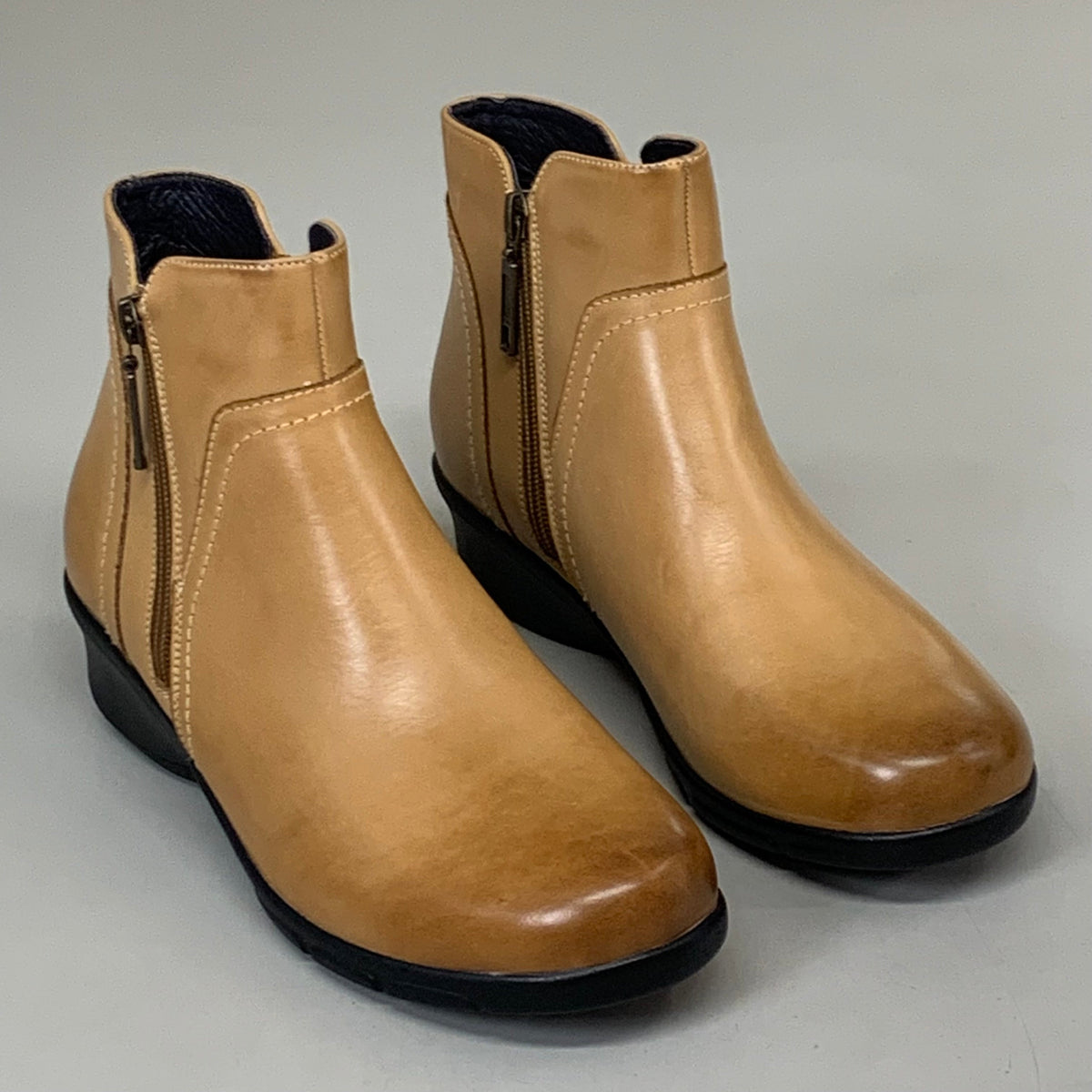 PROPET Waverly Leather Walking Ankle Boot Women's SZ 8 Tan WFX085LTANM-08