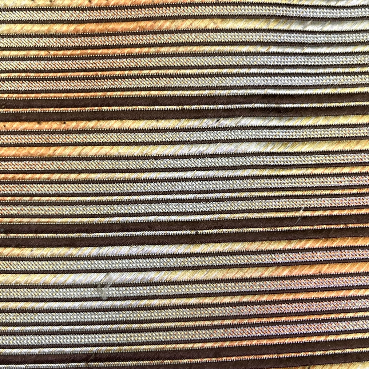 ALEXANDER JULIAN COLOURS Horizontal Design Tie 60" Brown/Orange/Yellow Pre-Owned