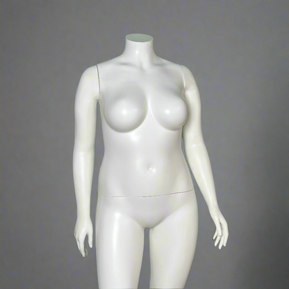 Realistic High-Quality Full-Body Female Mannequin "Natalie.4, Pose I" White VM0734