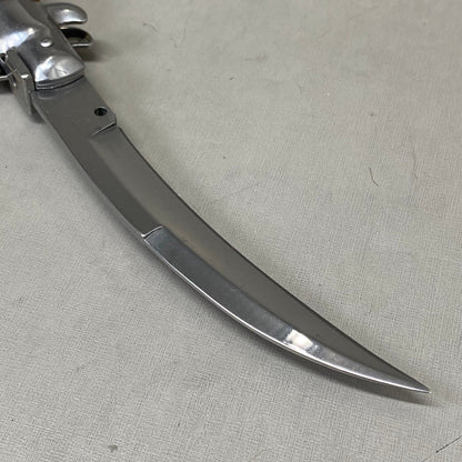 ZA@ ARMED FORCE TACTICAL Handcrafted OTF Pocket Knife  4" Blade 9" Overall Length White ST-6CWP