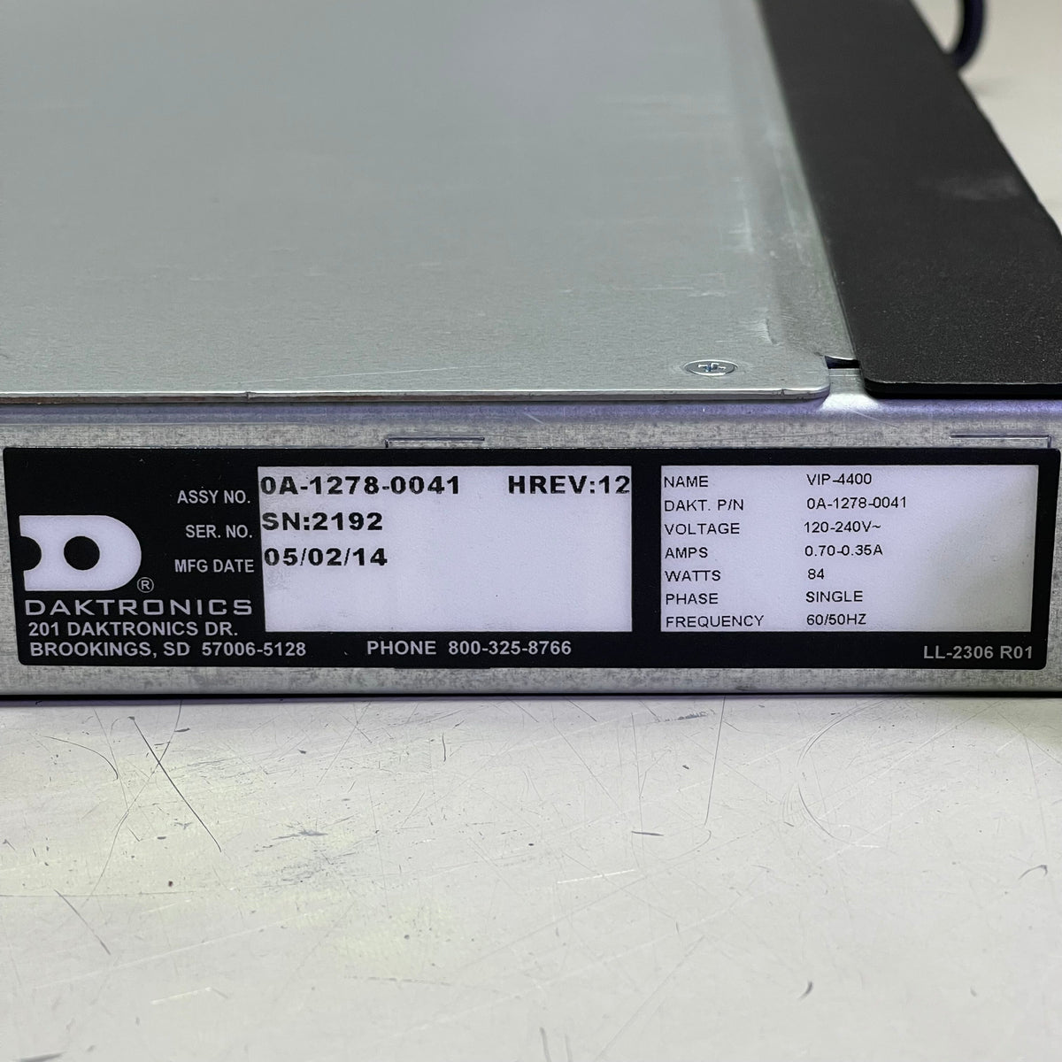 DAKTRONICS VIP-4400 Video Image Processor 0A-1278-0041 (Used, Working)