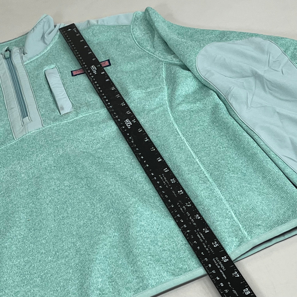 VINEYARD VINES Martha's Vineyard Men's Teal Green Half Zip Pullover Sz-S