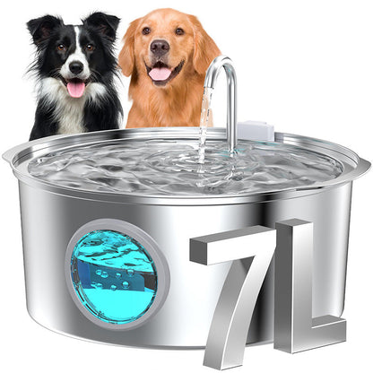 Stainless Steel Pet Water Dispenser with Large Capacity, Automatic Heating and Circulating Water for Cats and Dogs