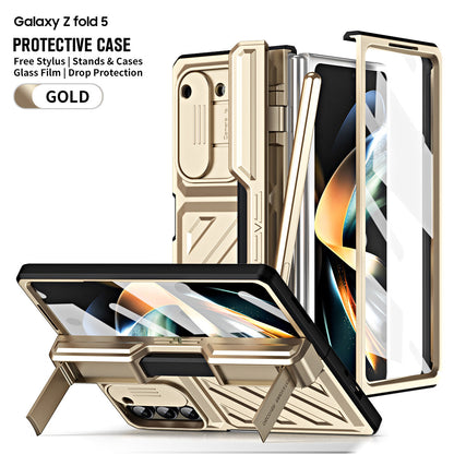 Suitable for Samsung zfold6 phone case fold5 folding protective cover, deformed steel hinge all inclusive anti drop case 5G